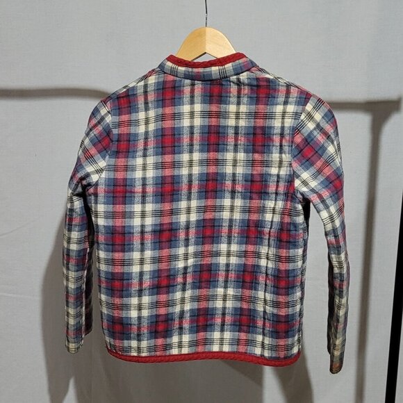 Niki jacket vintage plaid quilted cotton flannel 70s coat cabincore camp outdoor - Picture 7 of 14